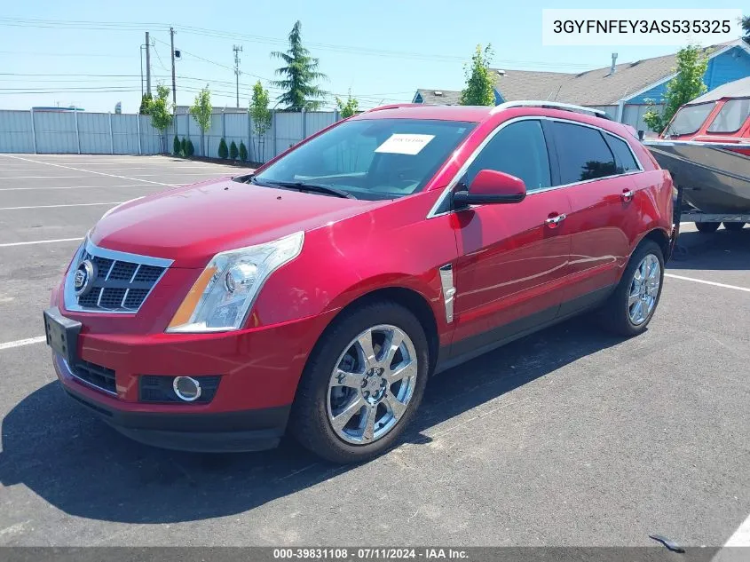 3GYFNFEY3AS535325 2010 Cadillac Srx Premium Collection