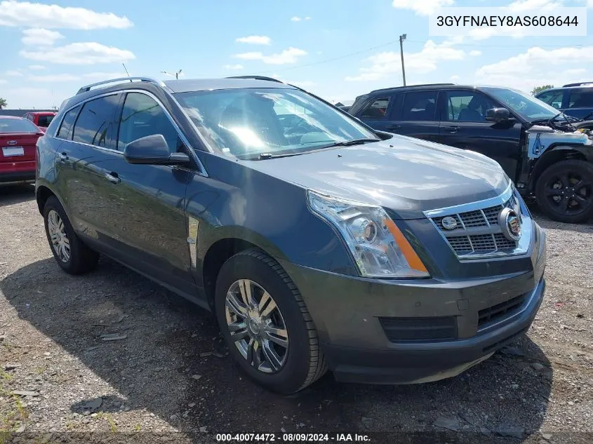 3GYFNAEY8AS608644 2010 Cadillac Srx Luxury Collection