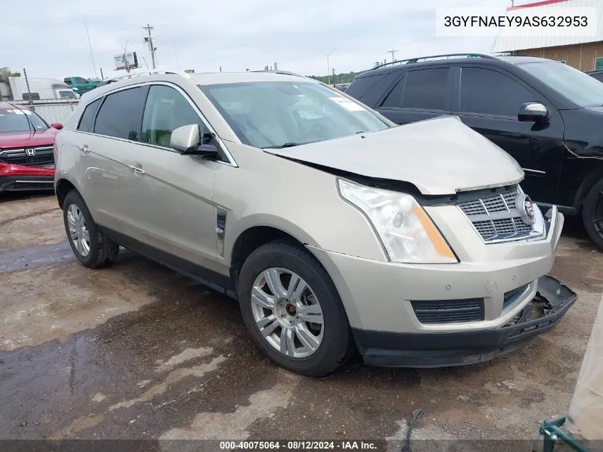 2010 Cadillac Srx Luxury Collection VIN: 3GYFNAEY9AS632953 Lot: 40075064