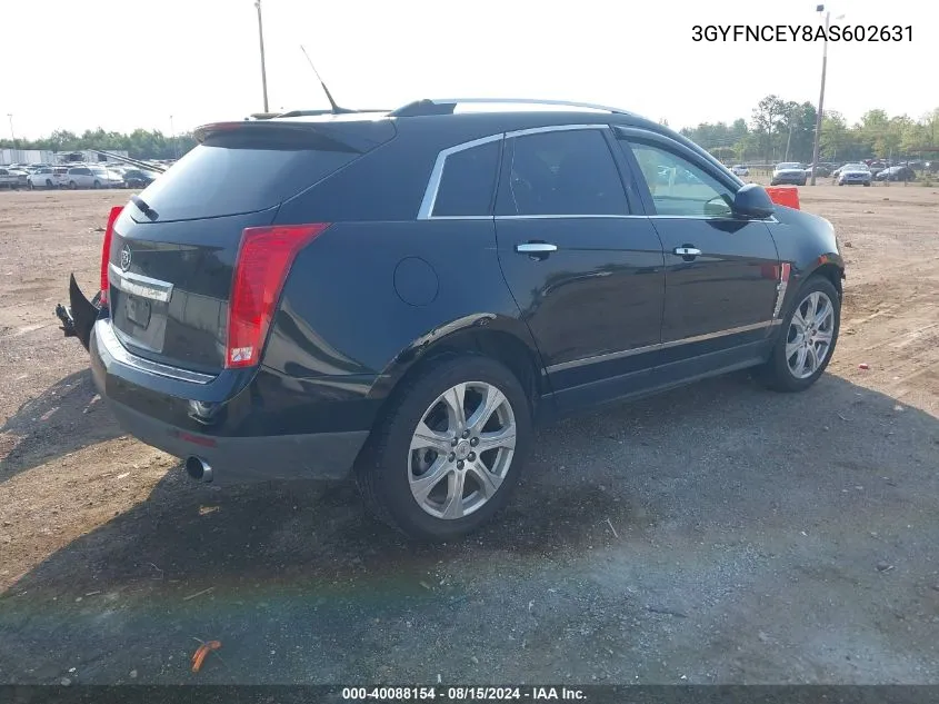 2010 Cadillac Srx Premium Collection VIN: 3GYFNCEY8AS602631 Lot: 40088154