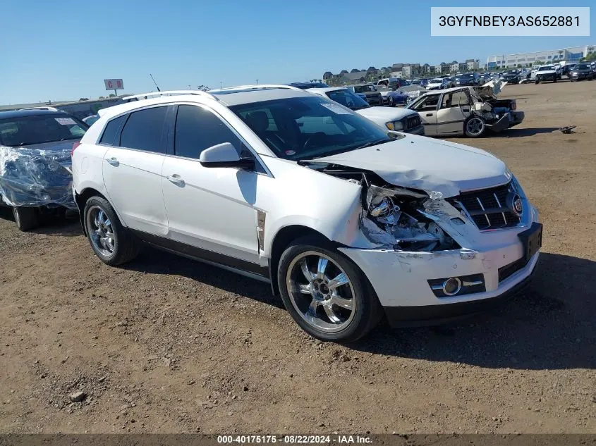 2010 Cadillac Srx Performance Collection VIN: 3GYFNBEY3AS652881 Lot: 40175175