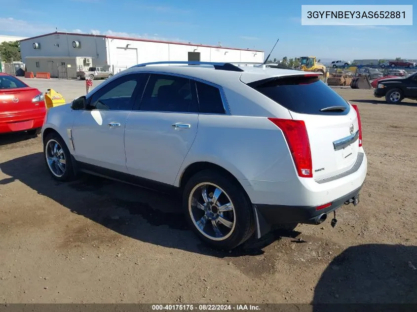 2010 Cadillac Srx Performance Collection VIN: 3GYFNBEY3AS652881 Lot: 40175175