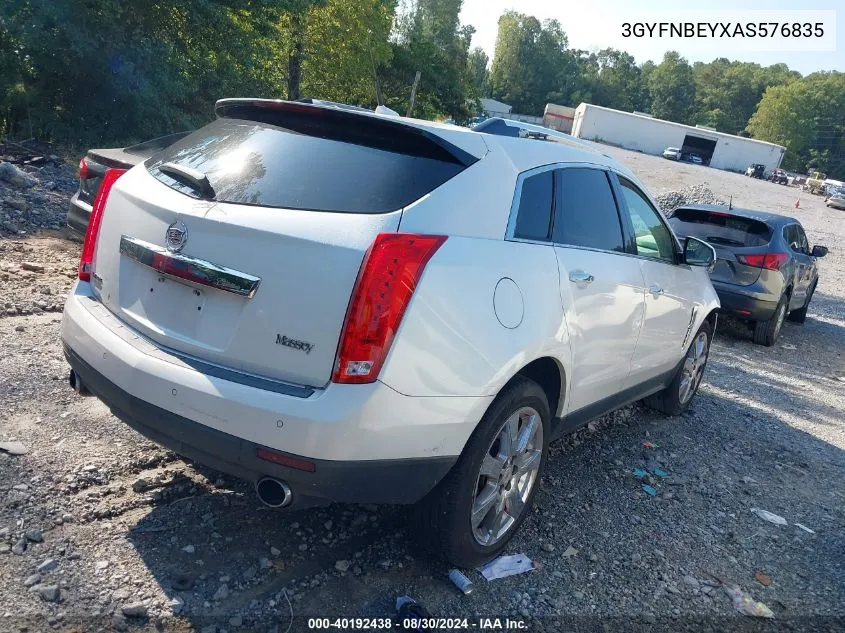 2010 Cadillac Srx Performance Collection VIN: 3GYFNBEYXAS576835 Lot: 40192438