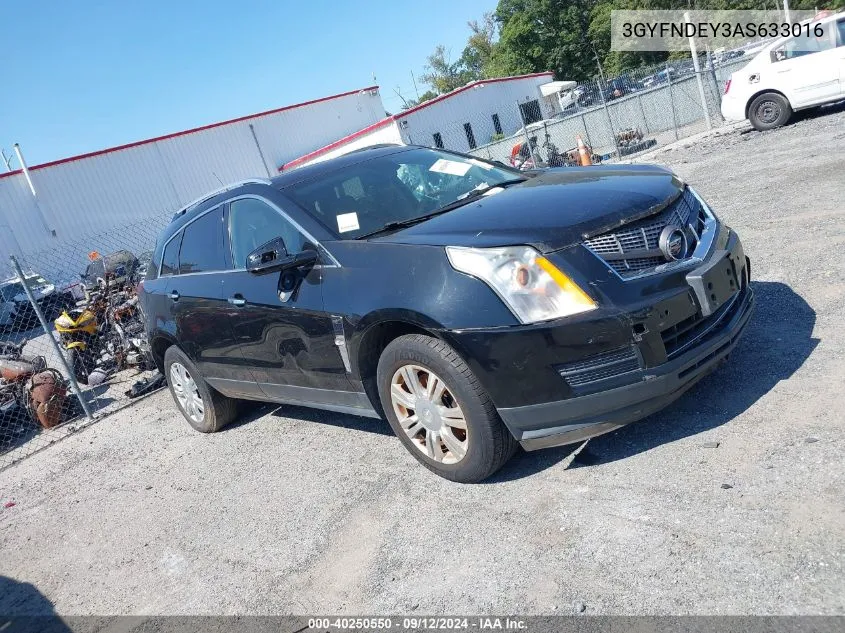 2010 Cadillac Srx Luxury Collection VIN: 3GYFNDEY3AS633016 Lot: 40250550