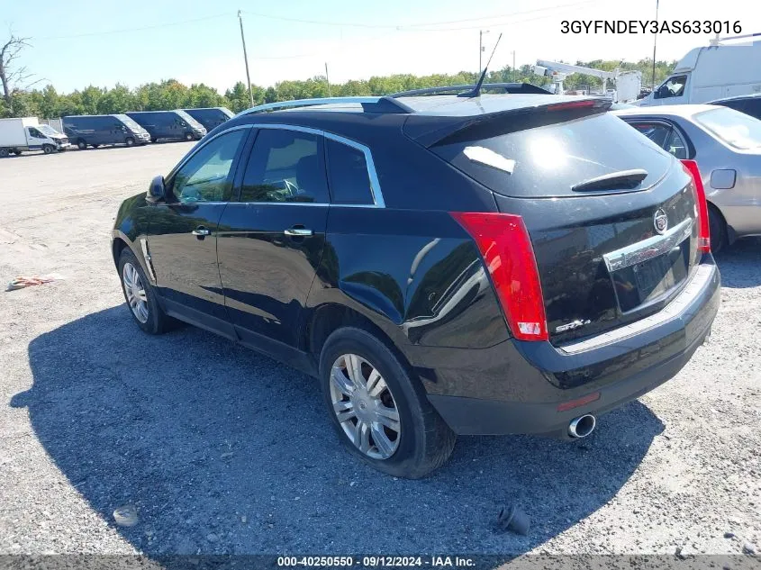 2010 Cadillac Srx Luxury Collection VIN: 3GYFNDEY3AS633016 Lot: 40250550