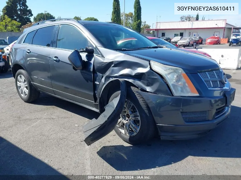 2010 Cadillac Srx Standard VIN: 3GYFNGEY2AS610411 Lot: 40277929