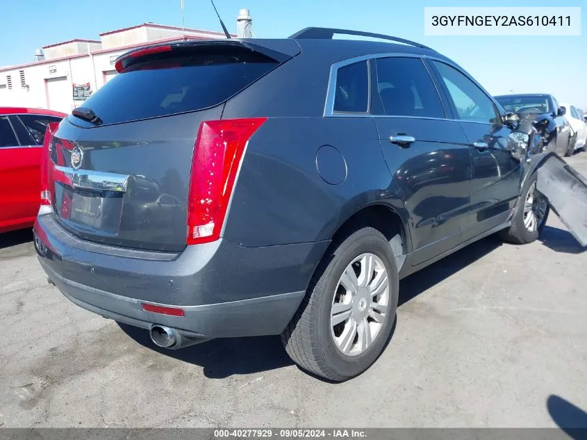 2010 Cadillac Srx Standard VIN: 3GYFNGEY2AS610411 Lot: 40277929