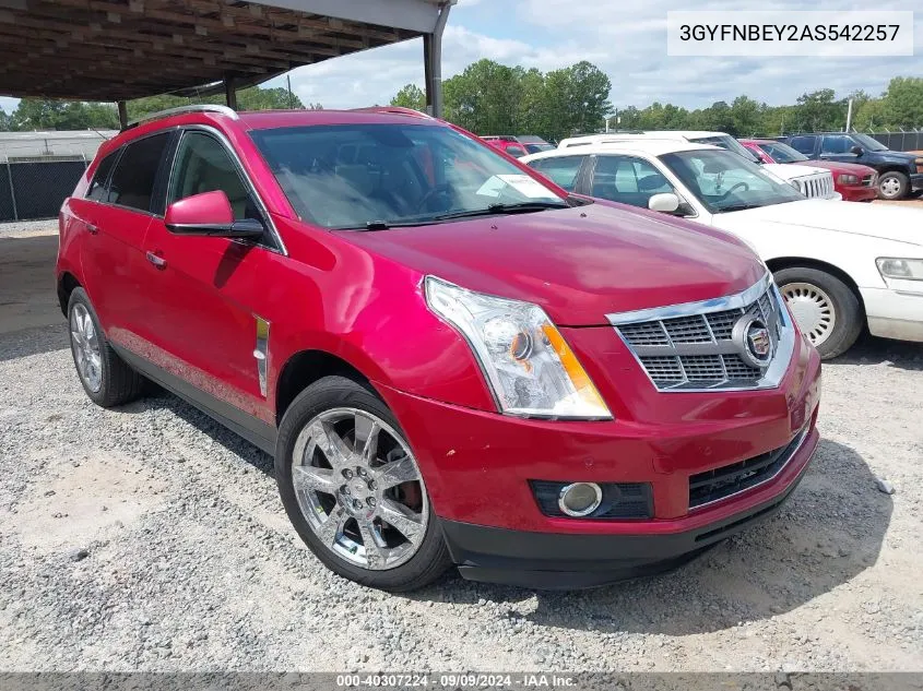 3GYFNBEY2AS542257 2010 Cadillac Srx Performance Collection