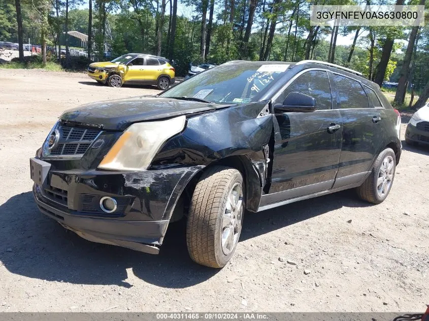 2010 Cadillac Srx Premium Collection VIN: 3GYFNFEY0AS630800 Lot: 40311465