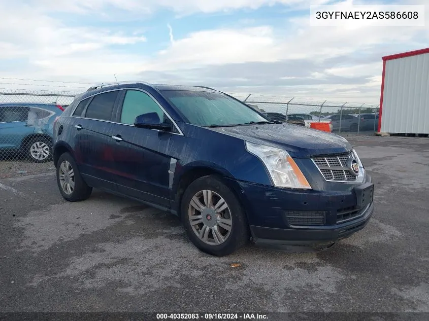 2010 Cadillac Srx Luxury Collection VIN: 3GYFNAEY2AS586608 Lot: 40352083