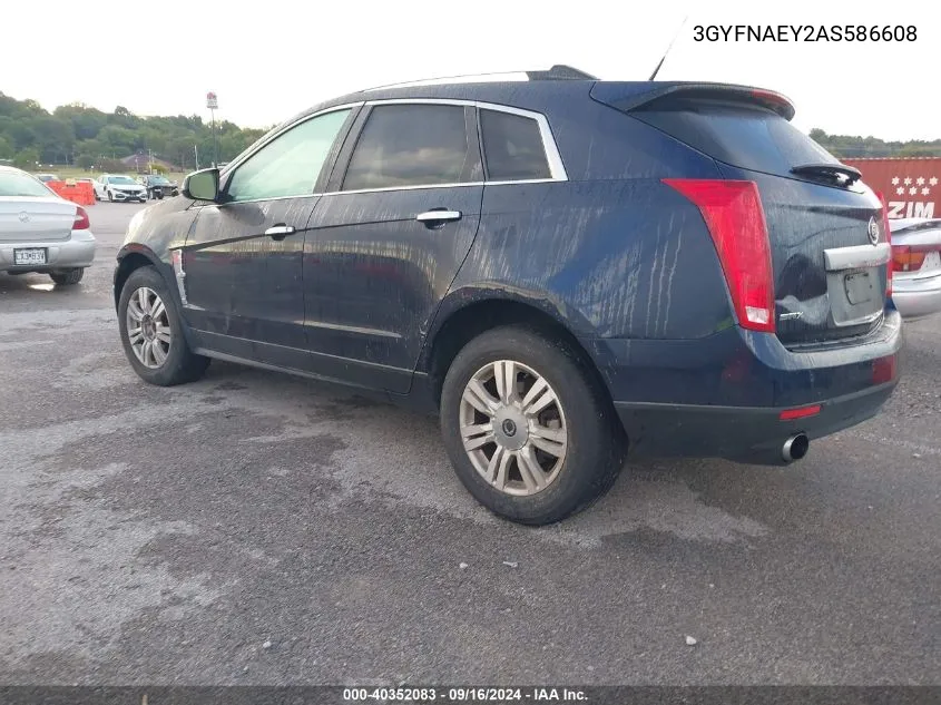 2010 Cadillac Srx Luxury Collection VIN: 3GYFNAEY2AS586608 Lot: 40352083