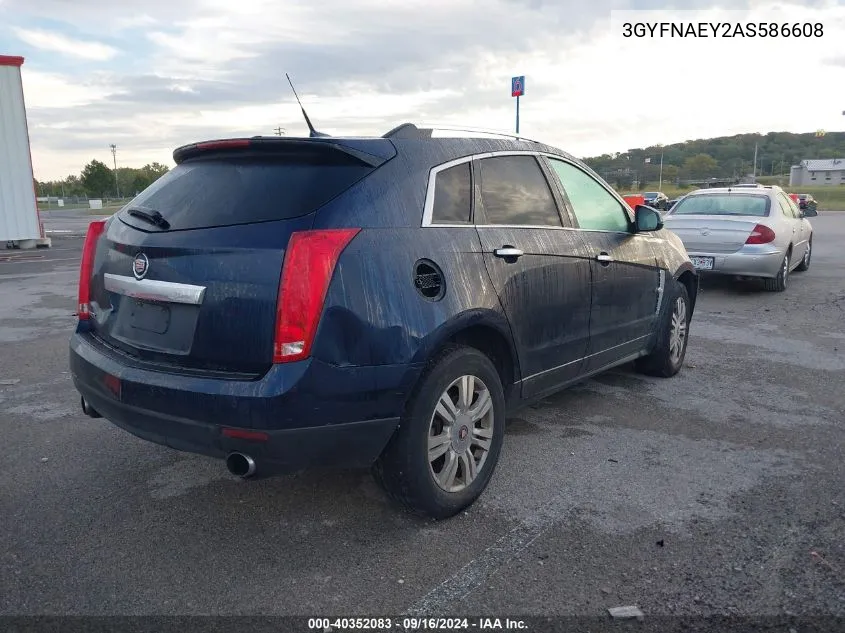 3GYFNAEY2AS586608 2010 Cadillac Srx Luxury Collection