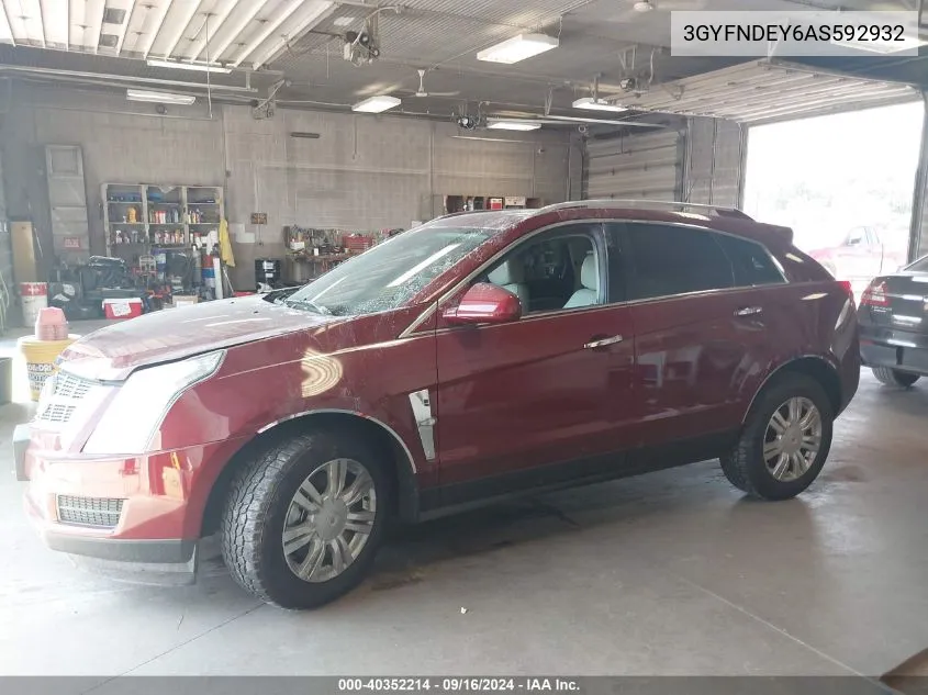 2010 Cadillac Srx Luxury Collection VIN: 3GYFNDEY6AS592932 Lot: 40352214