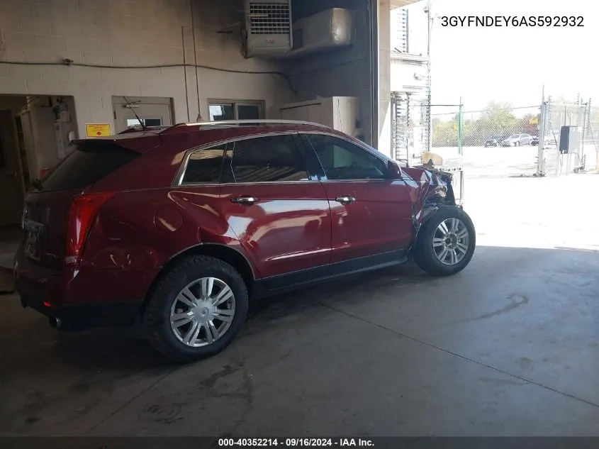 2010 Cadillac Srx Luxury Collection VIN: 3GYFNDEY6AS592932 Lot: 40352214