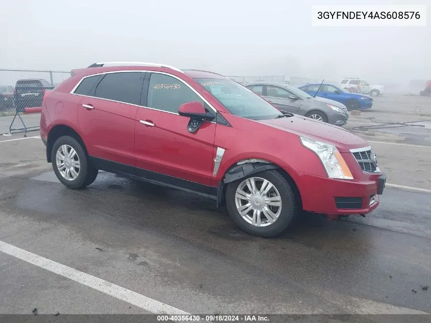 2010 Cadillac Srx Luxury Collection VIN: 3GYFNDEY4AS608576 Lot: 40356430