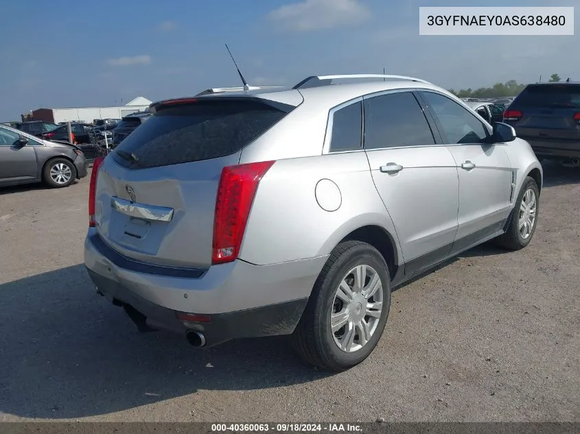 2010 Cadillac Srx Luxury Collection VIN: 3GYFNAEY0AS638480 Lot: 40360063