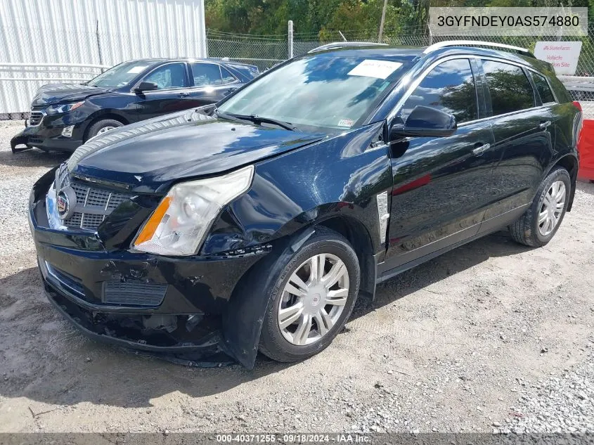 2010 Cadillac Srx Luxury Collection VIN: 3GYFNDEY0AS574880 Lot: 40371255