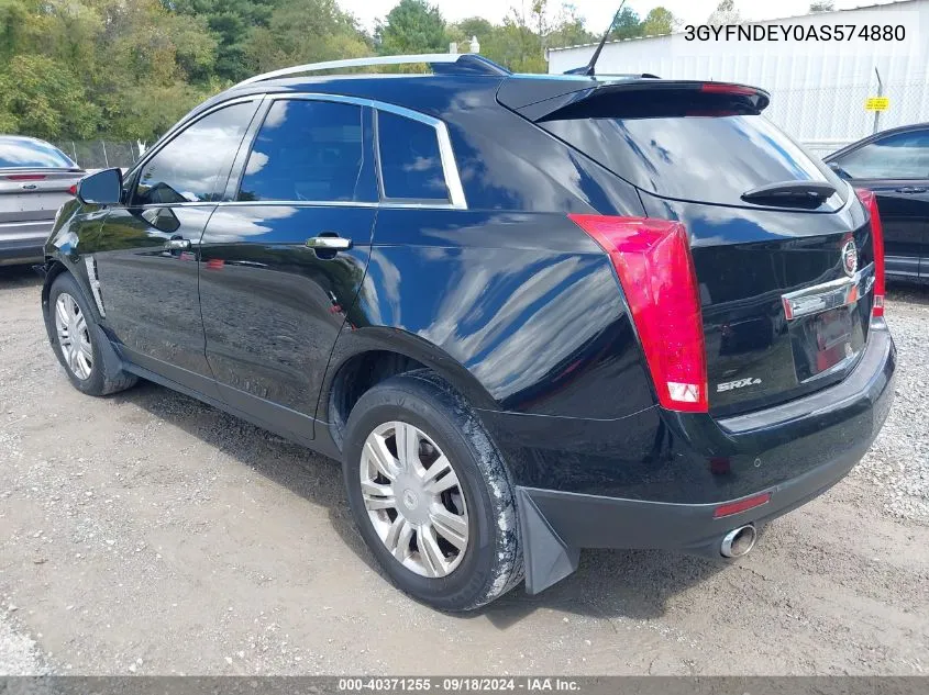 2010 Cadillac Srx Luxury Collection VIN: 3GYFNDEY0AS574880 Lot: 40371255