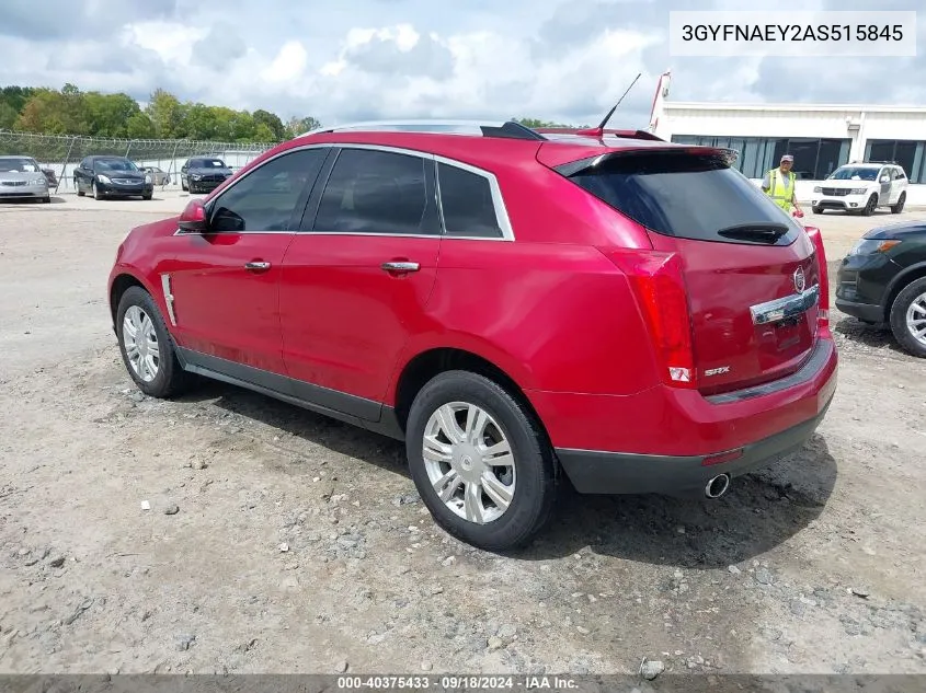 3GYFNAEY2AS515845 2010 Cadillac Srx Luxury Collection