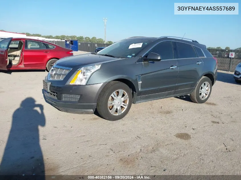 3GYFNAEY4AS557689 2010 Cadillac Srx Luxury Collection