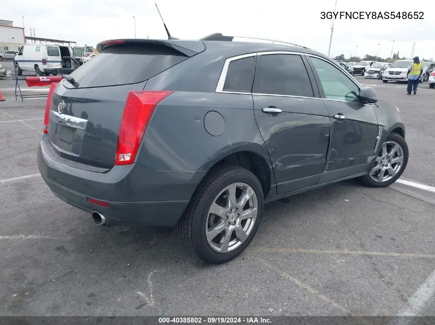 2010 Cadillac Srx Premium Collection VIN: 3GYFNCEY8AS548652 Lot: 40385802