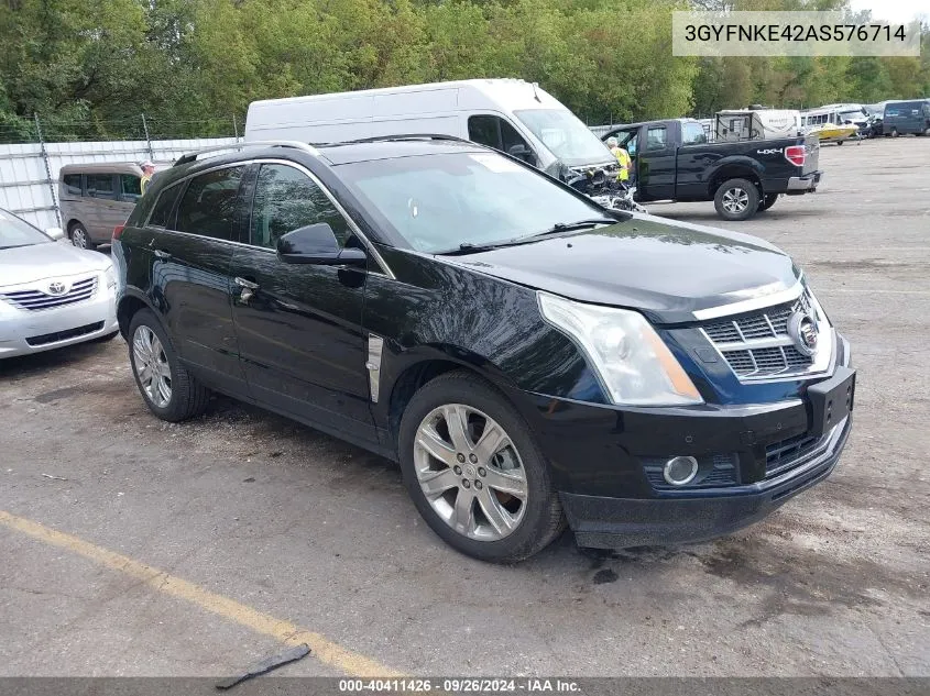 3GYFNKE42AS576714 2010 Cadillac Srx Turbo Premium