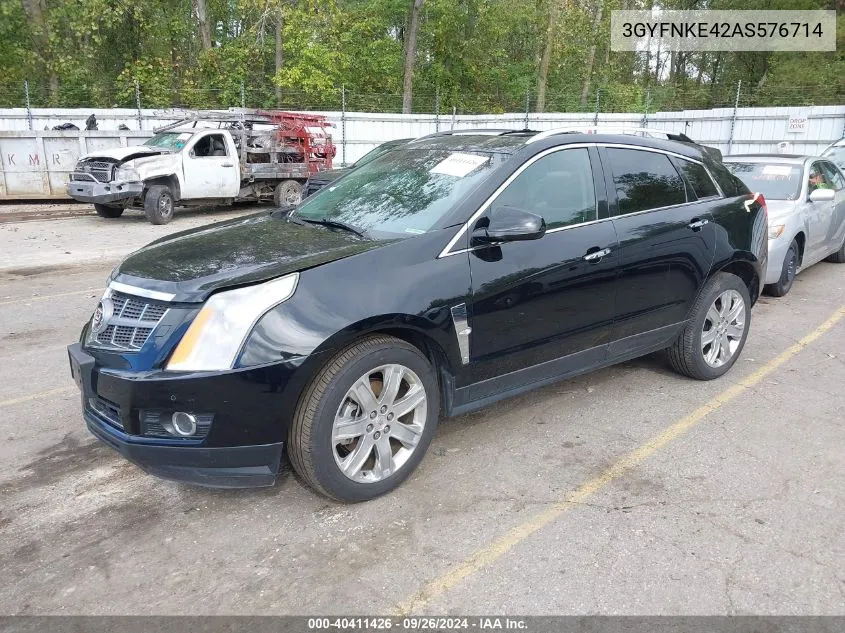 2010 Cadillac Srx Turbo Premium VIN: 3GYFNKE42AS576714 Lot: 40411426