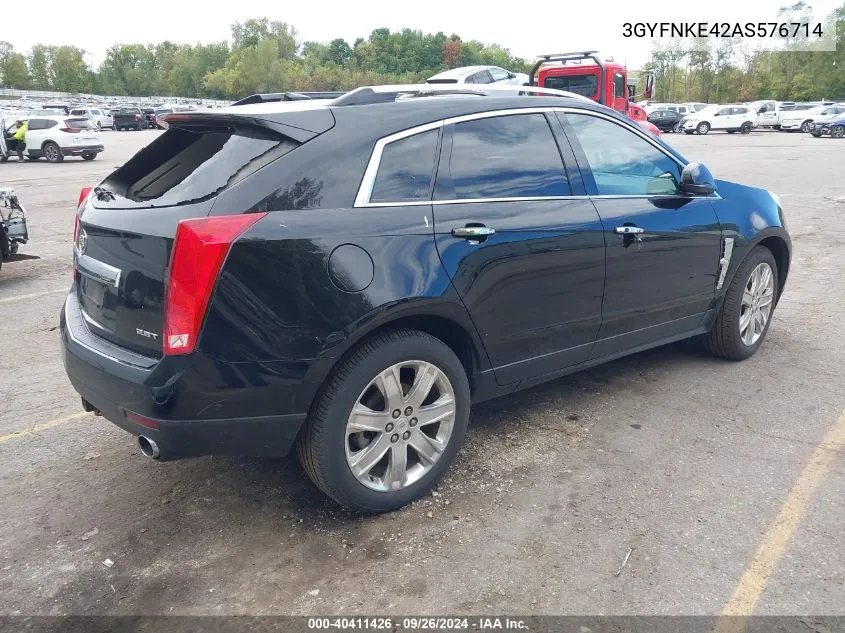 3GYFNKE42AS576714 2010 Cadillac Srx Turbo Premium