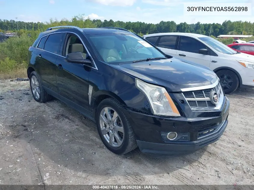 2010 Cadillac Srx Premium Collection VIN: 3GYFNCEY0AS562898 Lot: 40437816