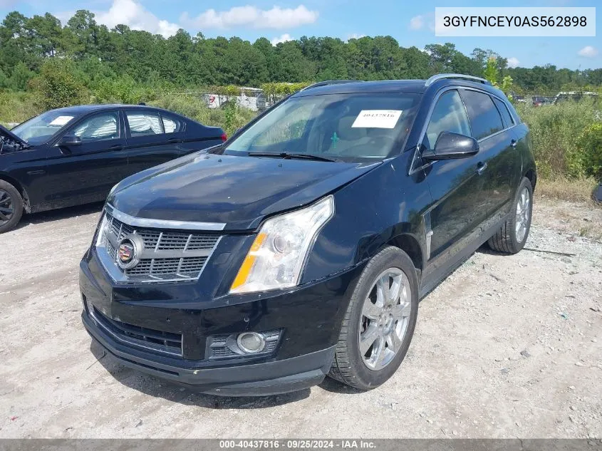 2010 Cadillac Srx Premium Collection VIN: 3GYFNCEY0AS562898 Lot: 40437816