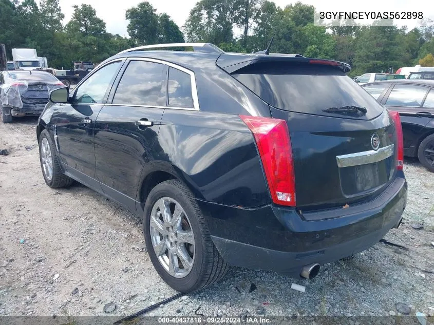 2010 Cadillac Srx Premium Collection VIN: 3GYFNCEY0AS562898 Lot: 40437816