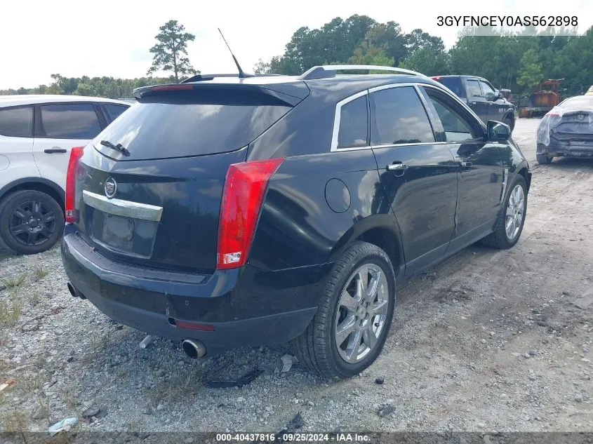 3GYFNCEY0AS562898 2010 Cadillac Srx Premium Collection