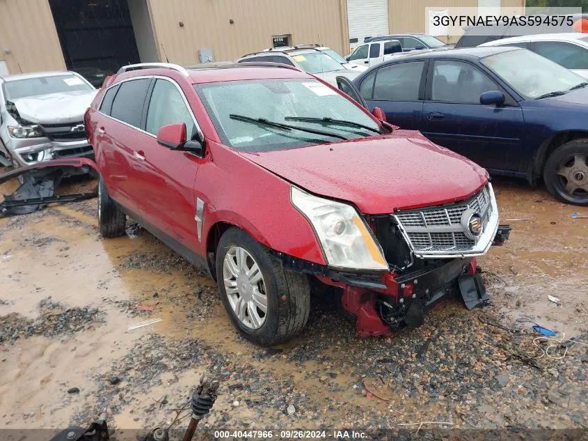 3GYFNAEY9AS594575 2010 Cadillac Srx Luxury Collection