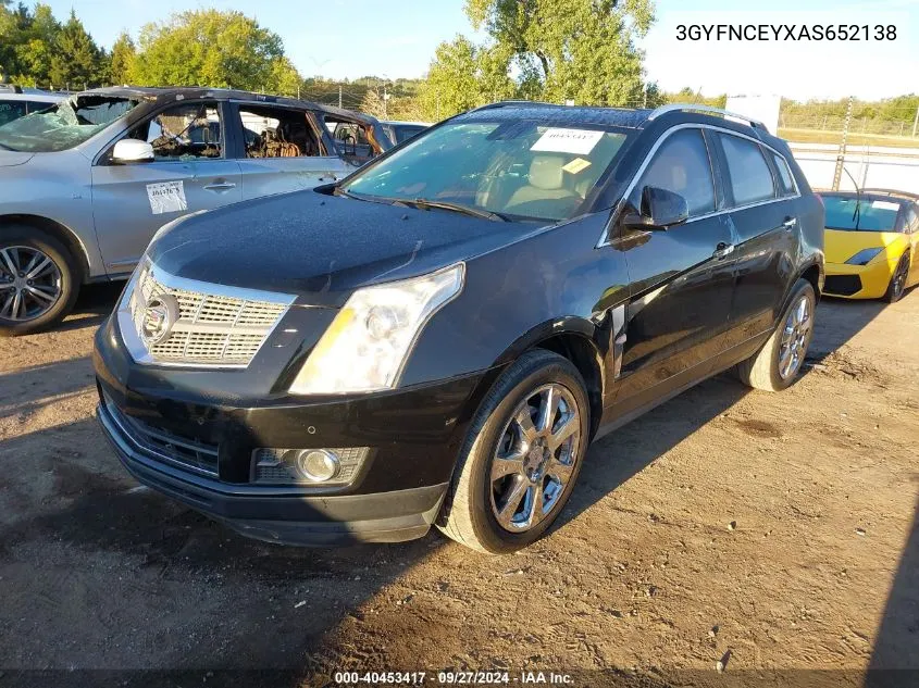 3GYFNCEYXAS652138 2010 Cadillac Srx Premium Collection