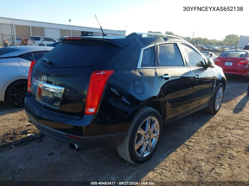 3GYFNCEYXAS652138 2010 Cadillac Srx Premium Collection