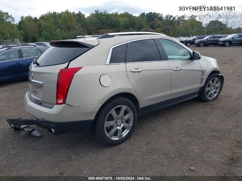 3GYFNFEY1AS541981 2010 Cadillac Srx Premium Collection