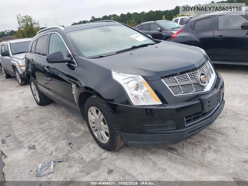 2010 Cadillac Srx Luxury Collection VIN: 3GYFNAEY7AS605198 Lot: 40494831