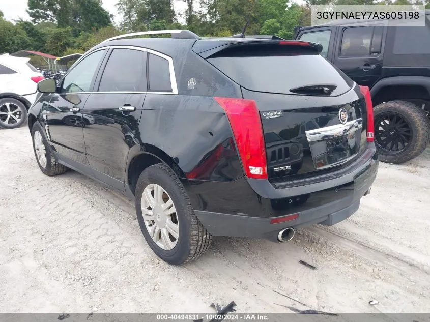 2010 Cadillac Srx Luxury Collection VIN: 3GYFNAEY7AS605198 Lot: 40494831