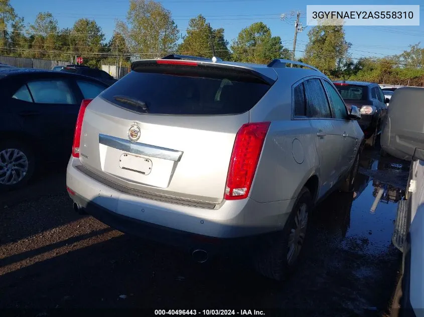 3GYFNAEY2AS558310 2010 Cadillac Srx Luxury Collection