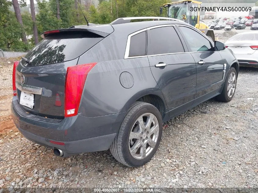 2010 Cadillac Srx Luxury Collection VIN: 3GYFNAEY4AS600069 Lot: 40502607