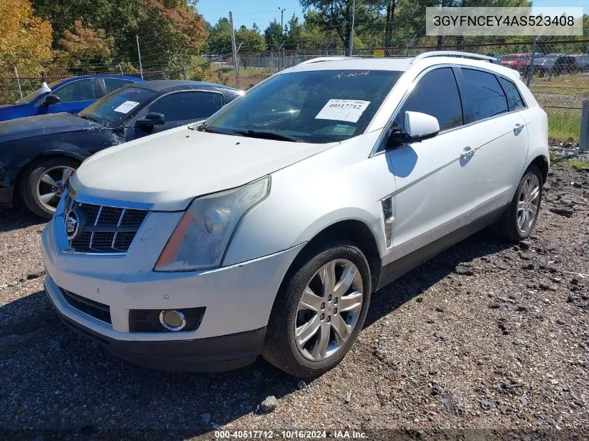 2010 Cadillac Srx Premium Collection VIN: 3GYFNCEY4AS523408 Lot: 40517712