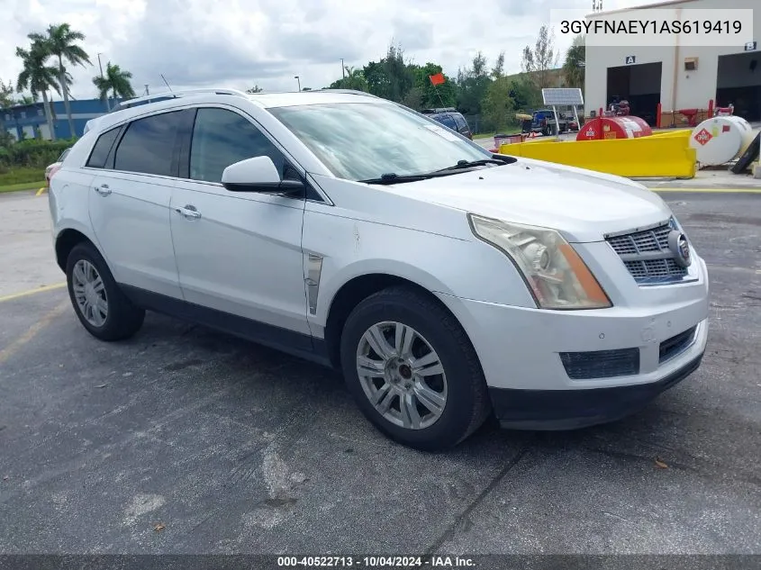 2010 Cadillac Srx Luxury Collection VIN: 3GYFNAEY1AS619419 Lot: 40522713