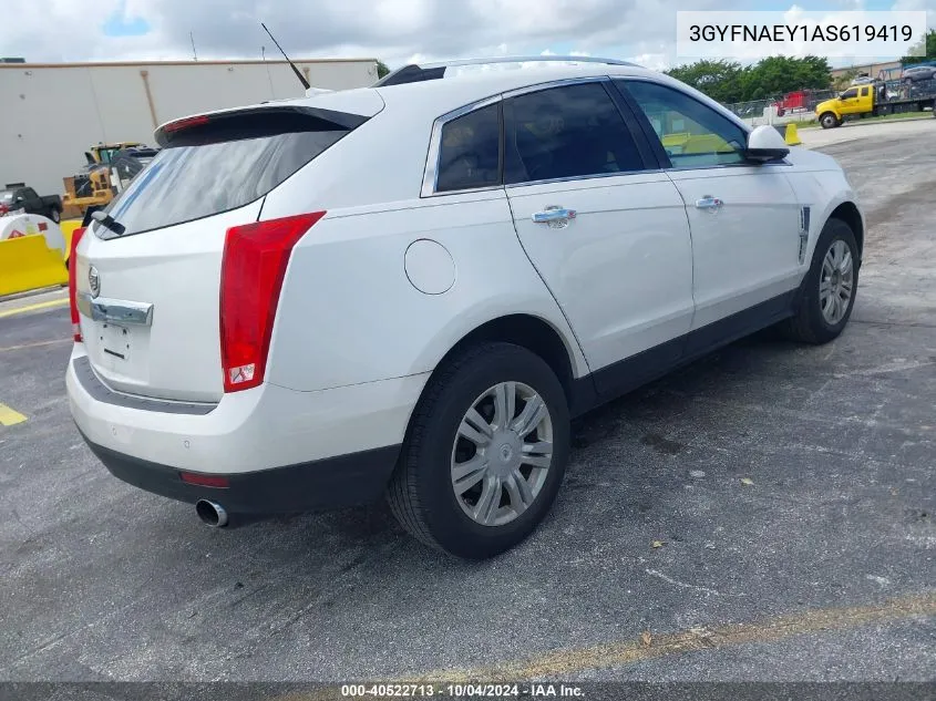 2010 Cadillac Srx Luxury Collection VIN: 3GYFNAEY1AS619419 Lot: 40522713