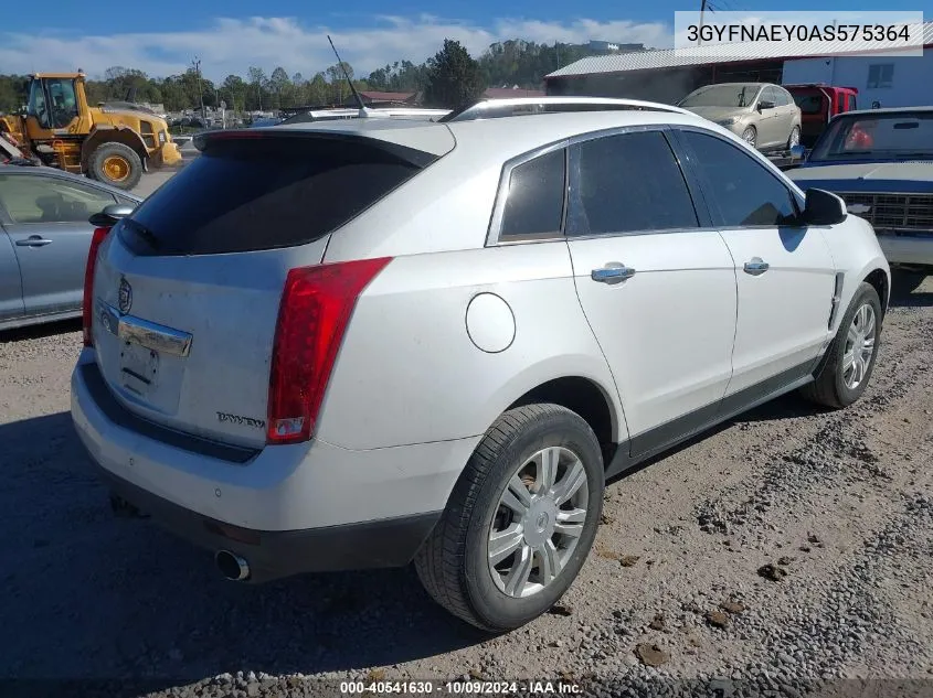 2010 Cadillac Srx Luxury Collection VIN: 3GYFNAEY0AS575364 Lot: 40541630