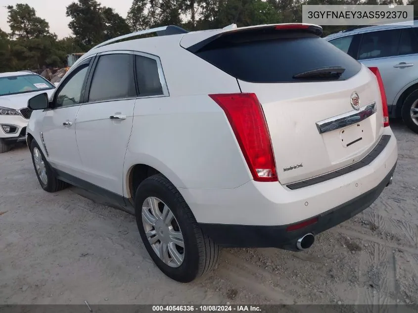 2010 Cadillac Srx Luxury Collection VIN: 3GYFNAEY3AS592370 Lot: 40546336