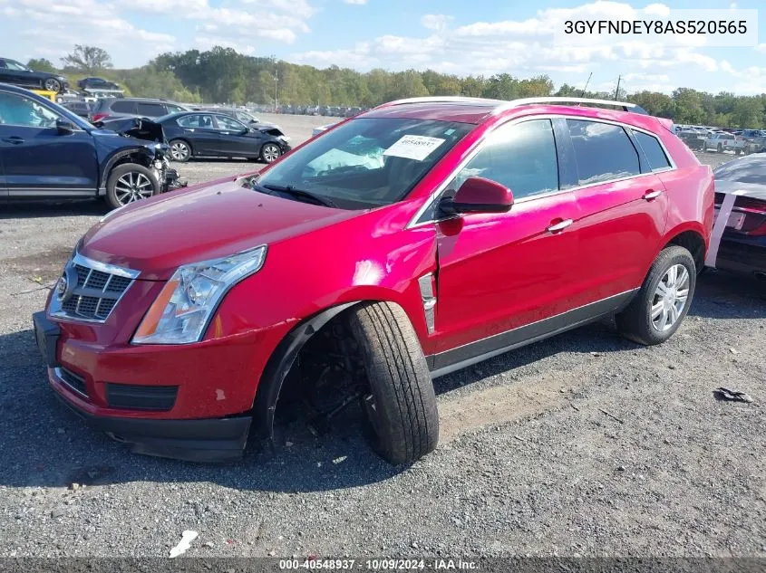 2010 Cadillac Srx Luxury Collection VIN: 3GYFNDEY8AS520565 Lot: 40548937