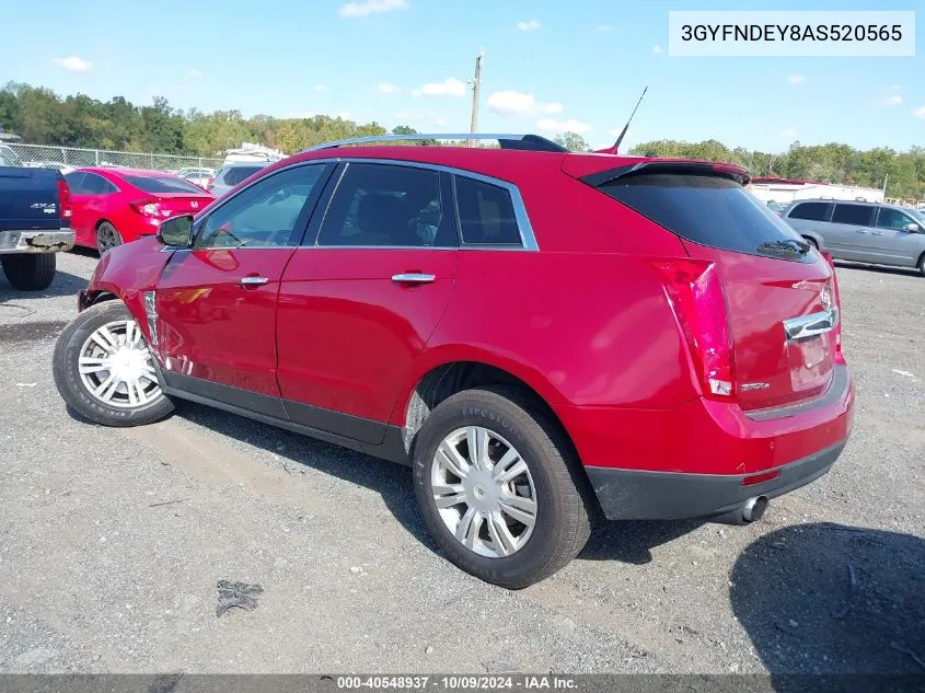 2010 Cadillac Srx Luxury Collection VIN: 3GYFNDEY8AS520565 Lot: 40548937