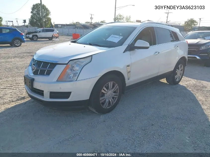 2010 Cadillac Srx Luxury Collection VIN: 3GYFNDEY3AS623103 Lot: 40566471