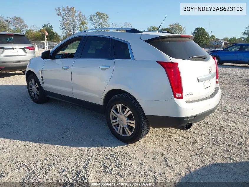 2010 Cadillac Srx Luxury Collection VIN: 3GYFNDEY3AS623103 Lot: 40566471