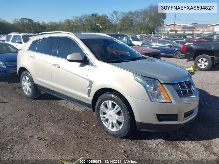 2010 Cadillac Srx Luxury Collection VIN: 3GYFNAEYXAS594827 Lot: 40589079